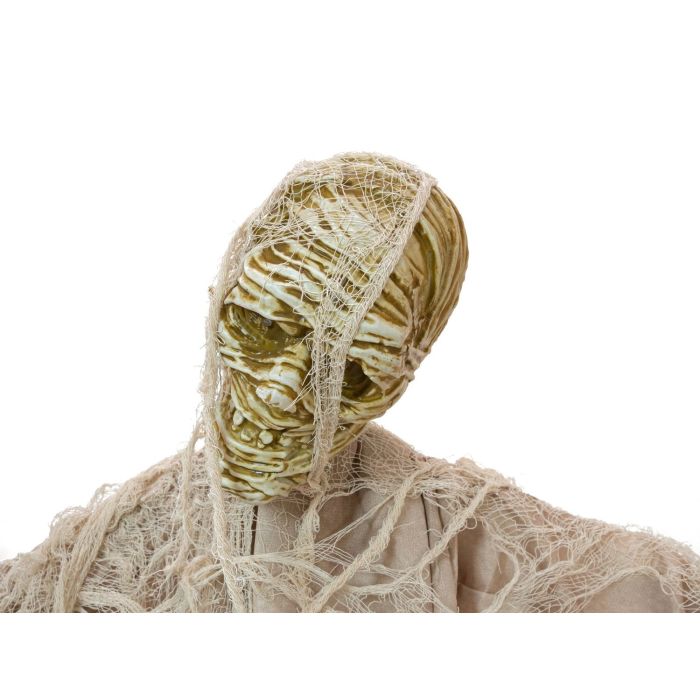 Halloween Dekofigur Gruselige Mumie KRAUTWURM, Bewegungs- Soundfunktion,  LEDs, beige, 50x10x165cm