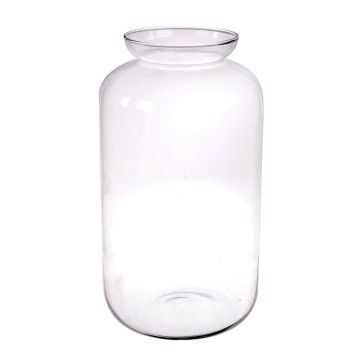 Glas Vase WILLIE, recycelt, transparent, 41cm, Ø23cm