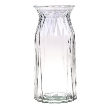 Tischvase RUBIE aus Glas, klar, 24cm, Ø11,5cm