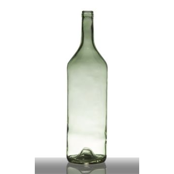 Glasflasche FERGUS, grün-klar, 53,5cm, Ø14,5cm