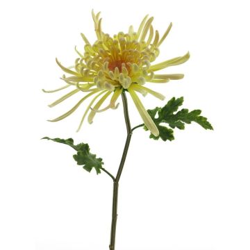 Künstliche Blume Chrysantheme YASULI, creme-gelb, 70cm