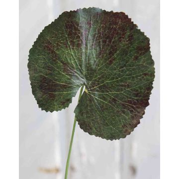 Künstliches Geranien Blatt HEIDEGARD, grün-rot, 38cm, Ø11cm