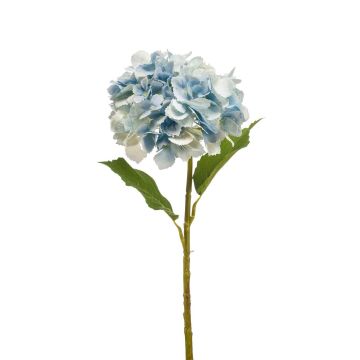 Textilblume Hortensie LOVA, hellblau-creme, 50cm