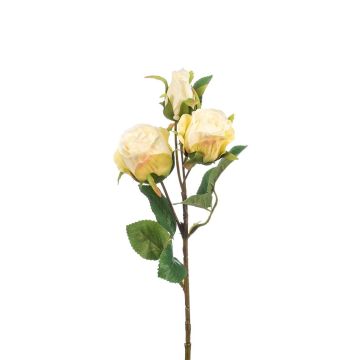 Dekoblumen Zweig Rose FREYDE, creme, 45cm, Ø4-5cm