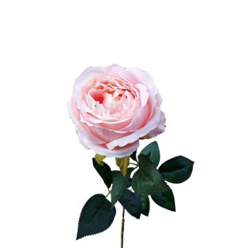 Plastik Blume Rose CHERLEN, zartrosa, 60cm, Ø10cm