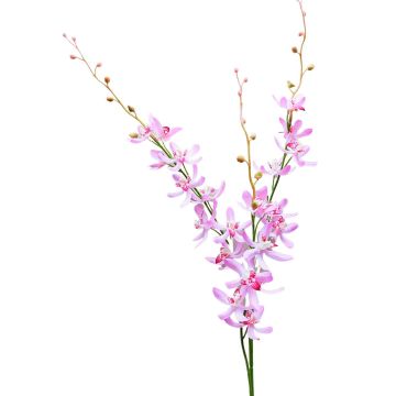 Künstlicher Blumenzweig Cymbidium Orchidee MONDEGO, rosa-pink, 95cm