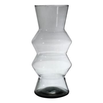 Vase ERCELINA aus Glas, recycelt, klar, 27cm, Ø13cm