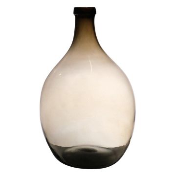 Glasballon OMAIA, recycelt, orange-braun-klar, 43cm, Ø29cm