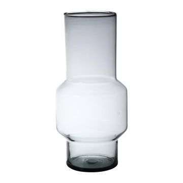 Blumenvase FORTUNATO aus Glas, recycelt, klar, 30cm, Ø14cm