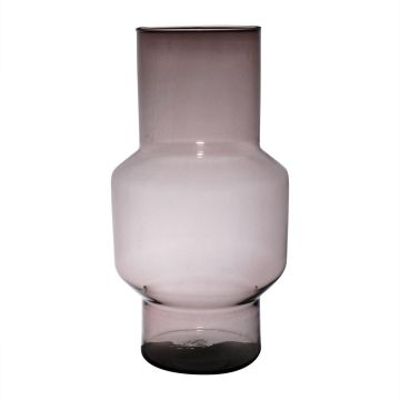 Blumenvase FORTUNATO aus Glas, recycelt, violett-klar, 40cm, Ø24cm