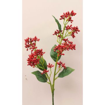 Kunst Viburnum Zweig LABIBA, rot, 60cm