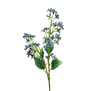 Kunst Viburnum Zweig LABIBA, blau, 60cm