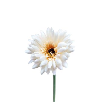 Kunstblume Gerbera TEUDELINDE, weiß-creme, 55cm, Ø8cm