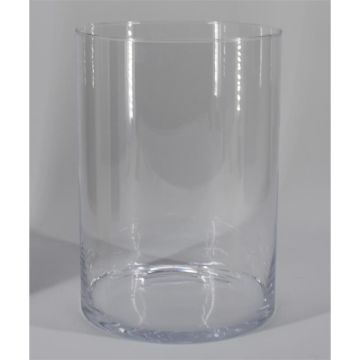 Glas Vase Zylinder SANYA OCEAN, klar, 28cm, Ø20cm