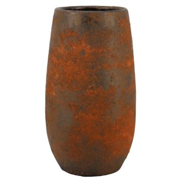 Keramikvase OLEG, rostbraun, 40cm, Ø22cm