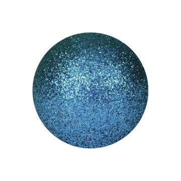 Weihnachtskugel FABIANA, 48 Stück, Glitzer, blau, Ø3,5cm