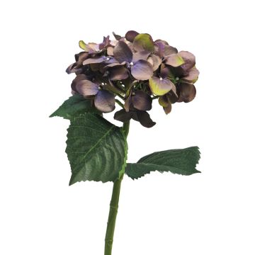 Kunstblume Hortensie FUXIANG, violett-grün, 50cm