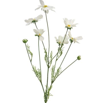 Dekoblumen Zweig Schmuckkörbchen BAILING, creme, 90cm