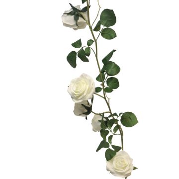 Dekoblumen Girlande Rose KAILIN, creme, 145cm