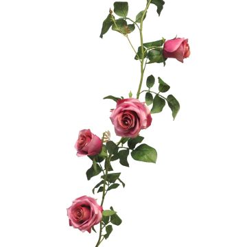 Dekoblumen Girlande Rose KAILIN, pink, 145cm