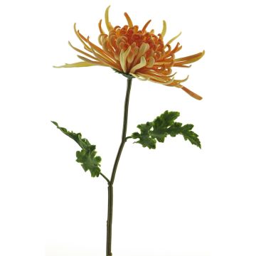 Kunstblume Chrysantheme YASULI, orange-gelb, 70cm