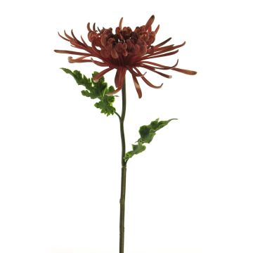 Kunstblume Chrysantheme YASULI, burgunderrot, 70cm