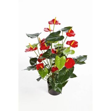 Textilblume Anthurium LEVANA, rot, 80cm, 8x10cm