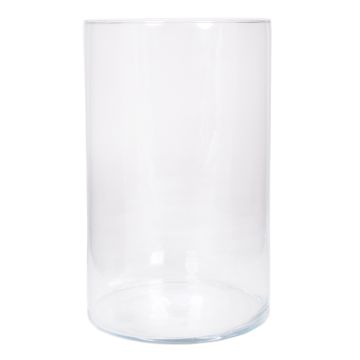 Glas Vase Zylinder SANYA OCEAN, klar, 30cm, Ø19cm