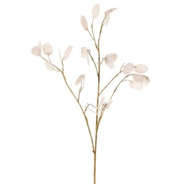 Kunstzweig Lunaria KONIA, creme, 95cm