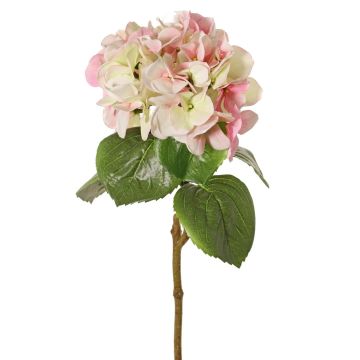 Künstliche Hortensie CHIDORI, creme-pink, 60cm, Ø20cm