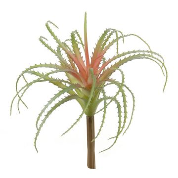 Plastik Sukkulente Tillandsia Stricta LUONG, Steckstab, grün-rot, 22cm