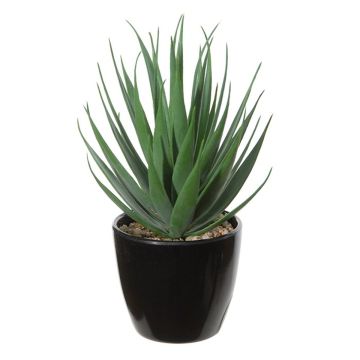 Kunststoffschaum Agave decipiens KNUT, Übertopf, grün-rot, 18cm