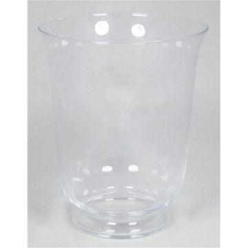 Glaswindlicht KASEM auf Fuß, klar, 27cm, Ø22cm