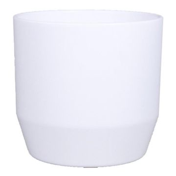 Keramik Blumentopf LENAS, weiß-matt, 13,3cm, Ø13,5cm