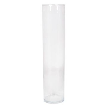 Glas Vase Zylinder SANYA OCEAN, klar, 40cm, Ø9cm