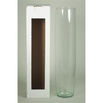 Bodenvase Glas MANRESA, transparent, 50cm, Ø11,5cm