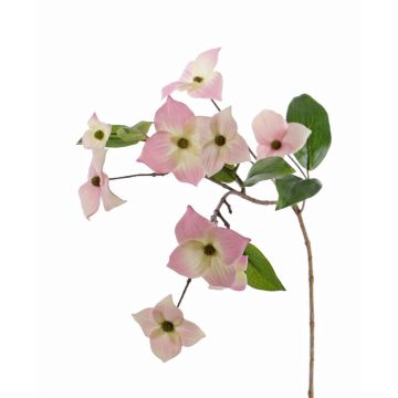 Textilzweig Japanischer Hartriegel KOHANA, blühend, rosa, 70cm