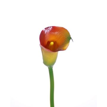 Textilblume Calla CHIDORA, orange-gelb, 55cm, 5x6cm