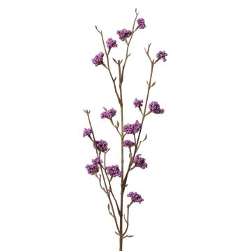 Deko Liebesperlenstrauch Zweig LARINA mit Beeren, violett, 70cm