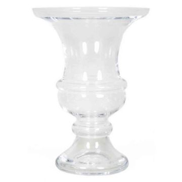 Glas Pokalvase SONJA auf Standfuß, klar, 34cm, Ø25cm