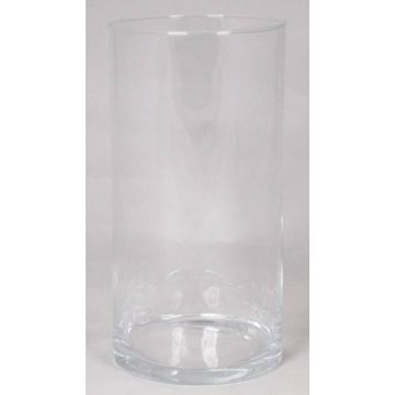 Glas Vase Zylinder SANYA OCEAN, klar, 30cm, Ø15cm