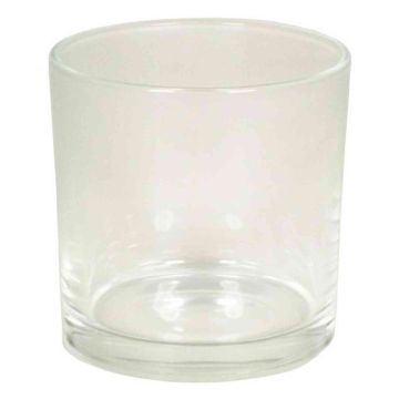 Maxi Teelicht Glas BRIAN, klar, 10cm, Ø10cm