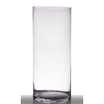 Glas Bodenvase Zylinder SANSA EARTH, klar, 60cm, Ø25cm