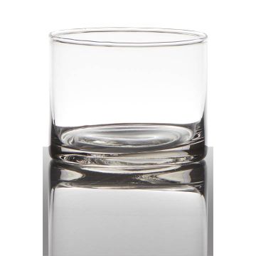 Maxi Teelichtglas SANYA EARTH, klar, 7cm, Ø9cm