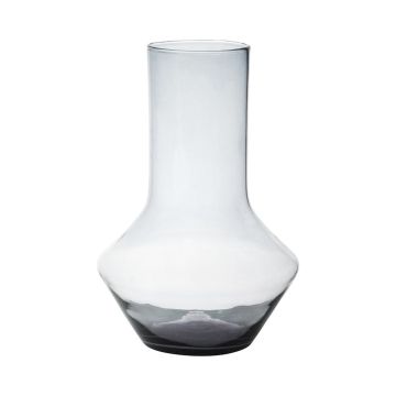 Blumenvase ENEDINA aus Glas, recycelt, klar, 30cm, Ø19cm