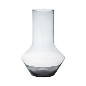 Blumenvase ENEDINA aus Glas, recycelt, klar, 40cm, Ø26cm