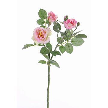 Kunst Rosenzweig CORALEE, rosa, 50cm, Ø3-7cm