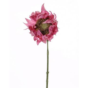 Künstliche Sonnenblume JANIKA, pink, 60cm, Ø12cm