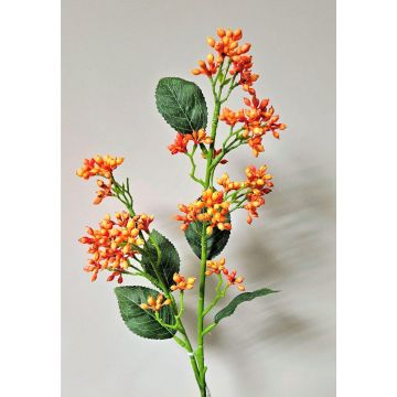 Kunst Viburnum Zweig LABIBA, orange, 60cm