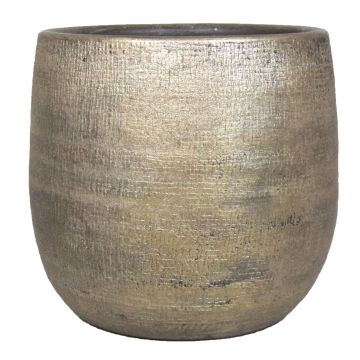Keramiktopf AGAPE mit Maserung, gold, 45cm, Ø49cm